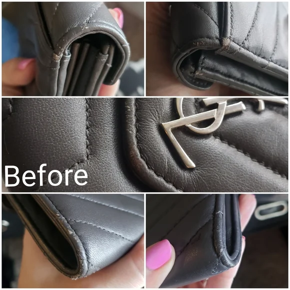 *SOLD* Authentic Pre-owned Yves Saint Laurent LouLou Flap Wallet - Picture 10 of 13